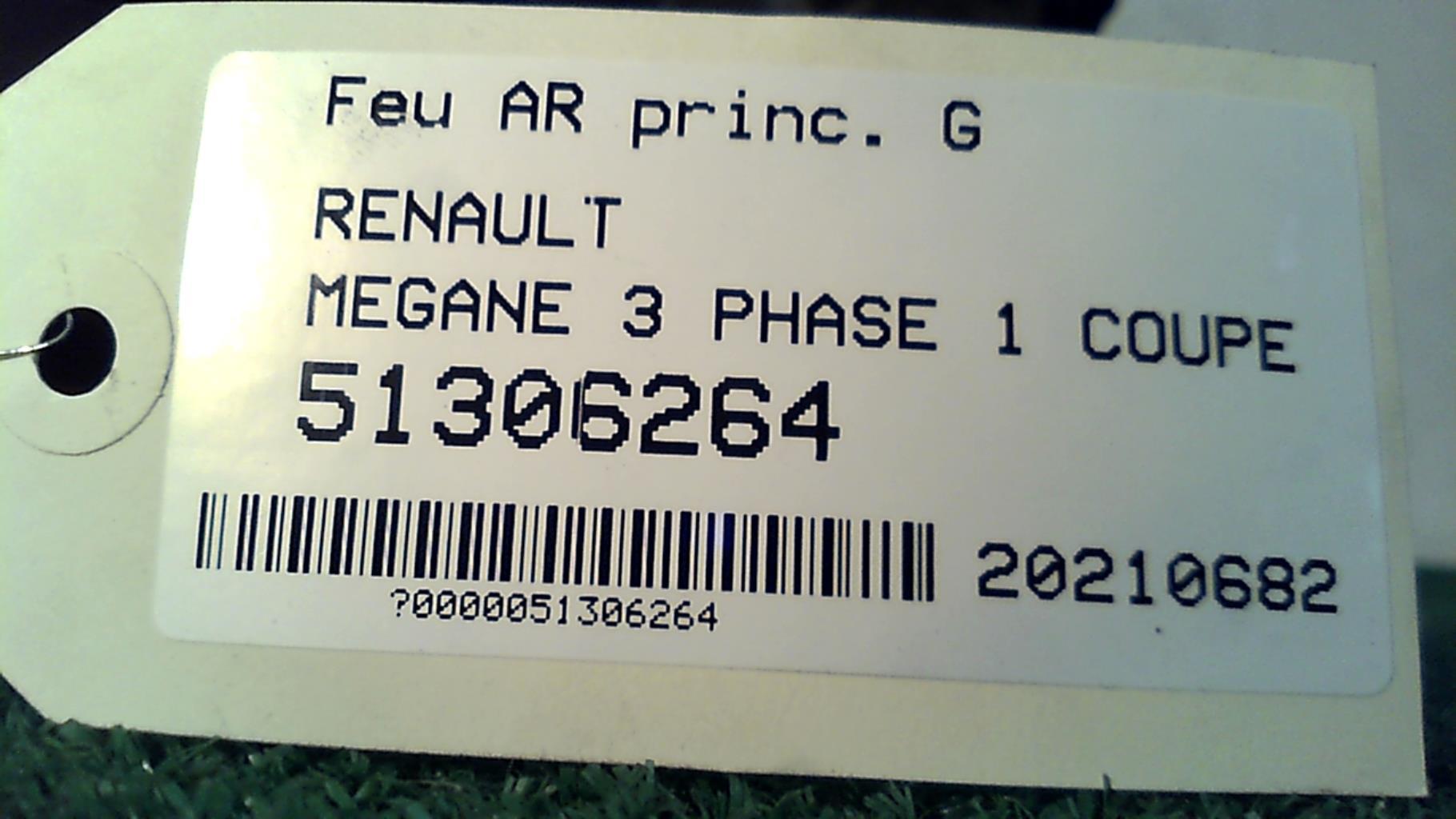 Fanale posteriore principale sinistro (luci) RENAULT MEGANE 3 PHASE 1 COUPE Diésel - 1