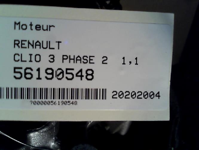 Image Moteur - RENAULT CLIO 3
