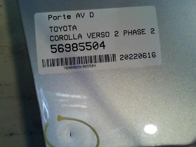 Image Porte avant droit - TOYOTA COROLLA VERSO 2