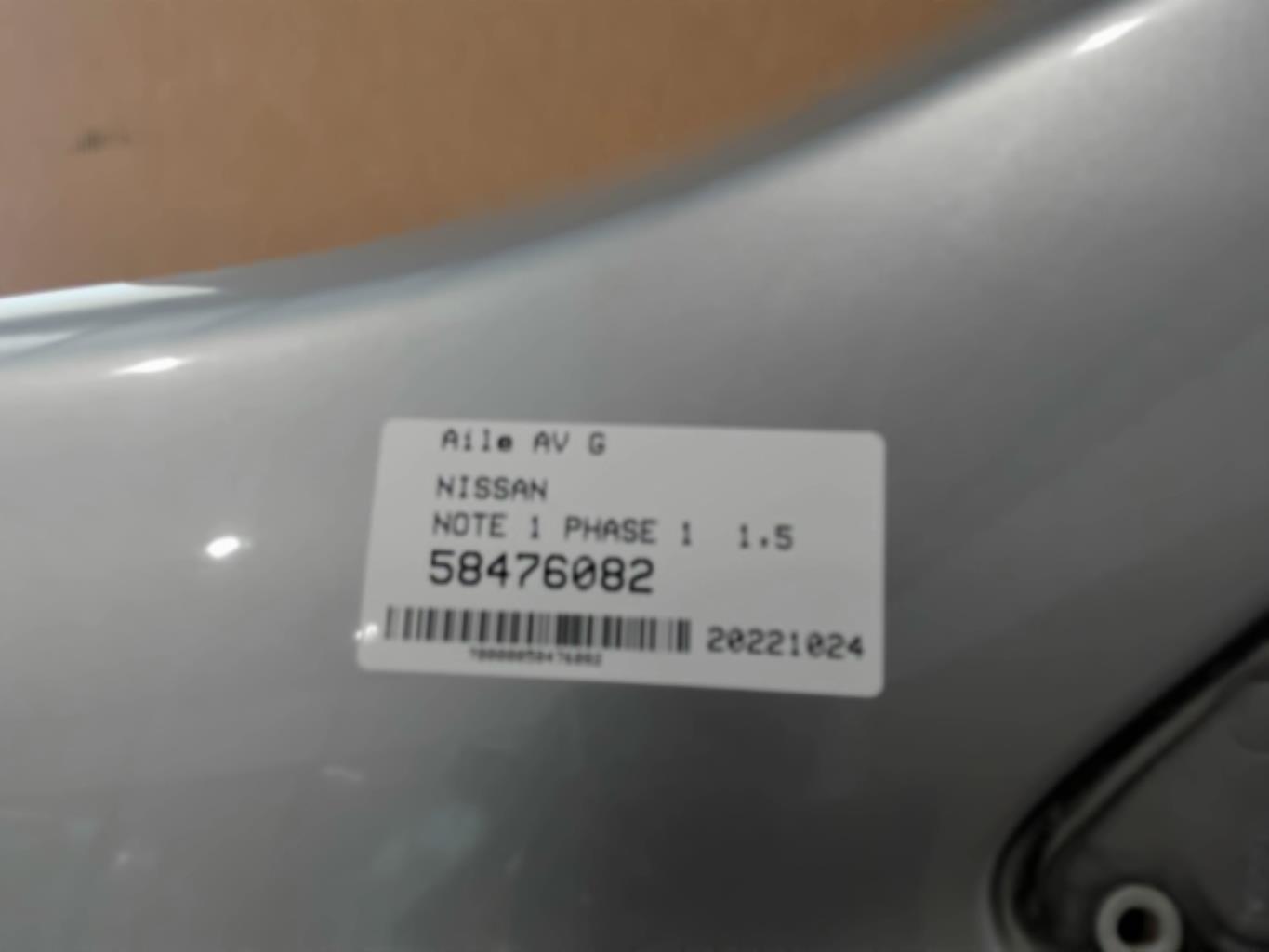 Parafango anteriore sinistro NISSAN NOTE 1 PHASE 1 Diésel - 1