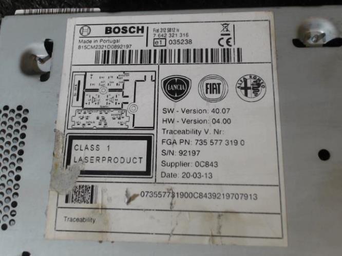 Image Autoradio d'origine - FIAT 500 2