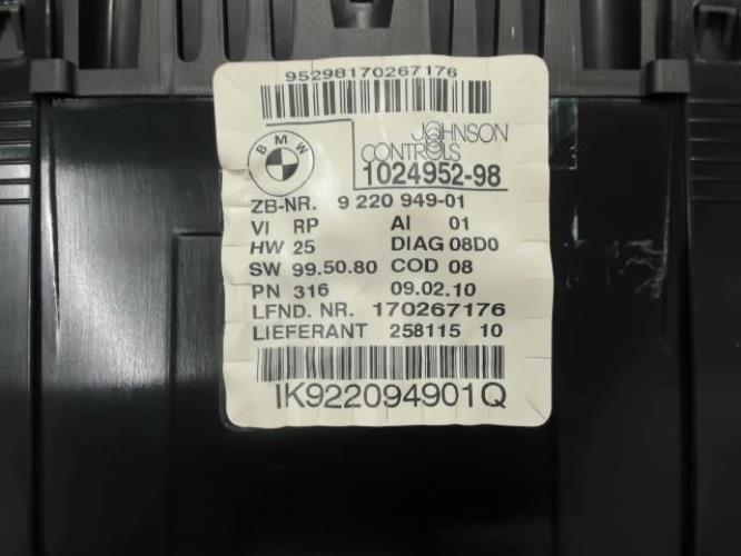 Image Compteur - BMW SERIE 1 E87