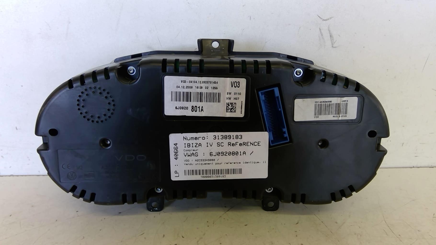 Compteur SEAT IBIZA 4 PHASE 1 Diesel - 1