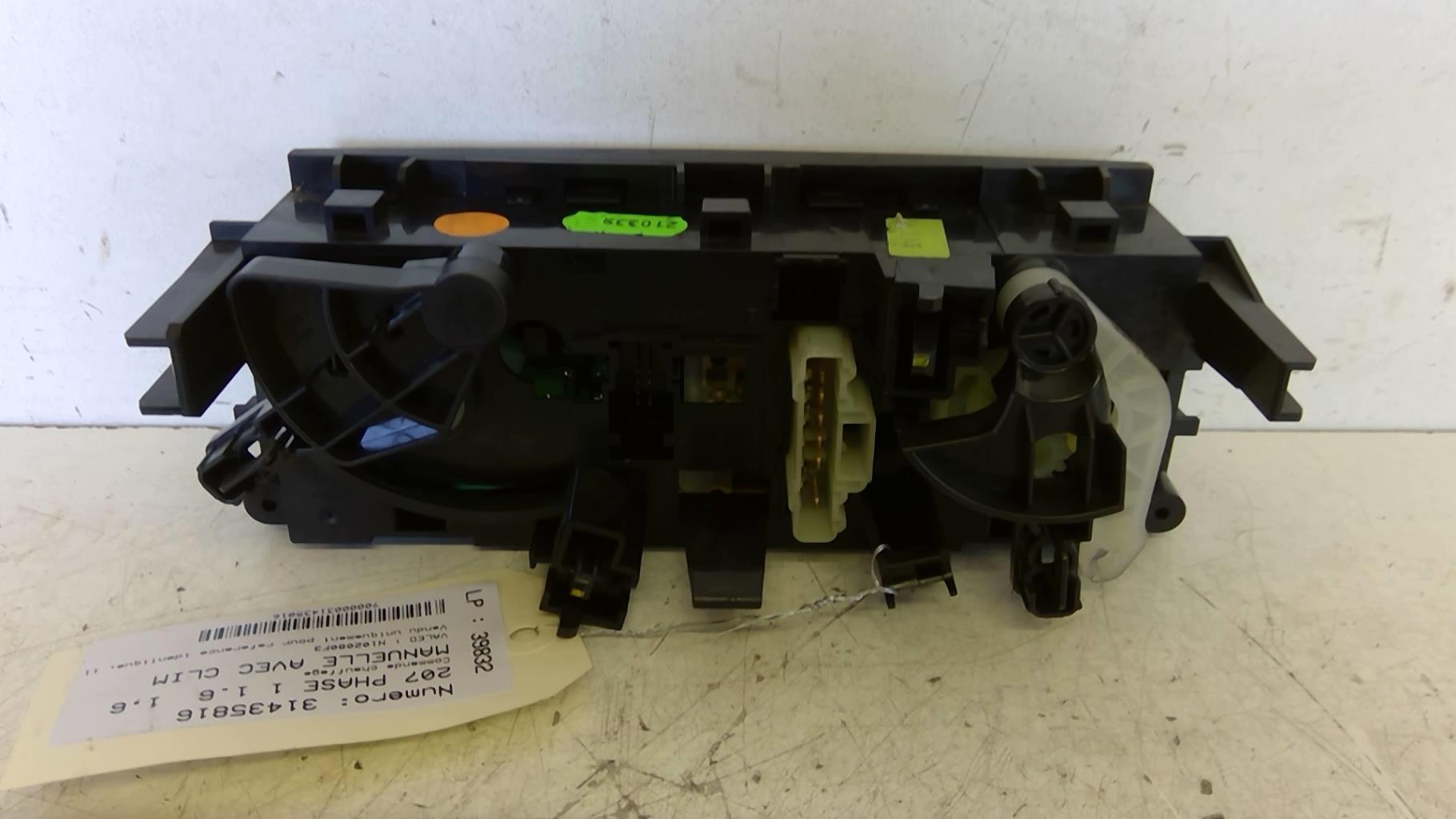 Commande chauffage PEUGEOT 207 PHASE 1 Diesel - 1