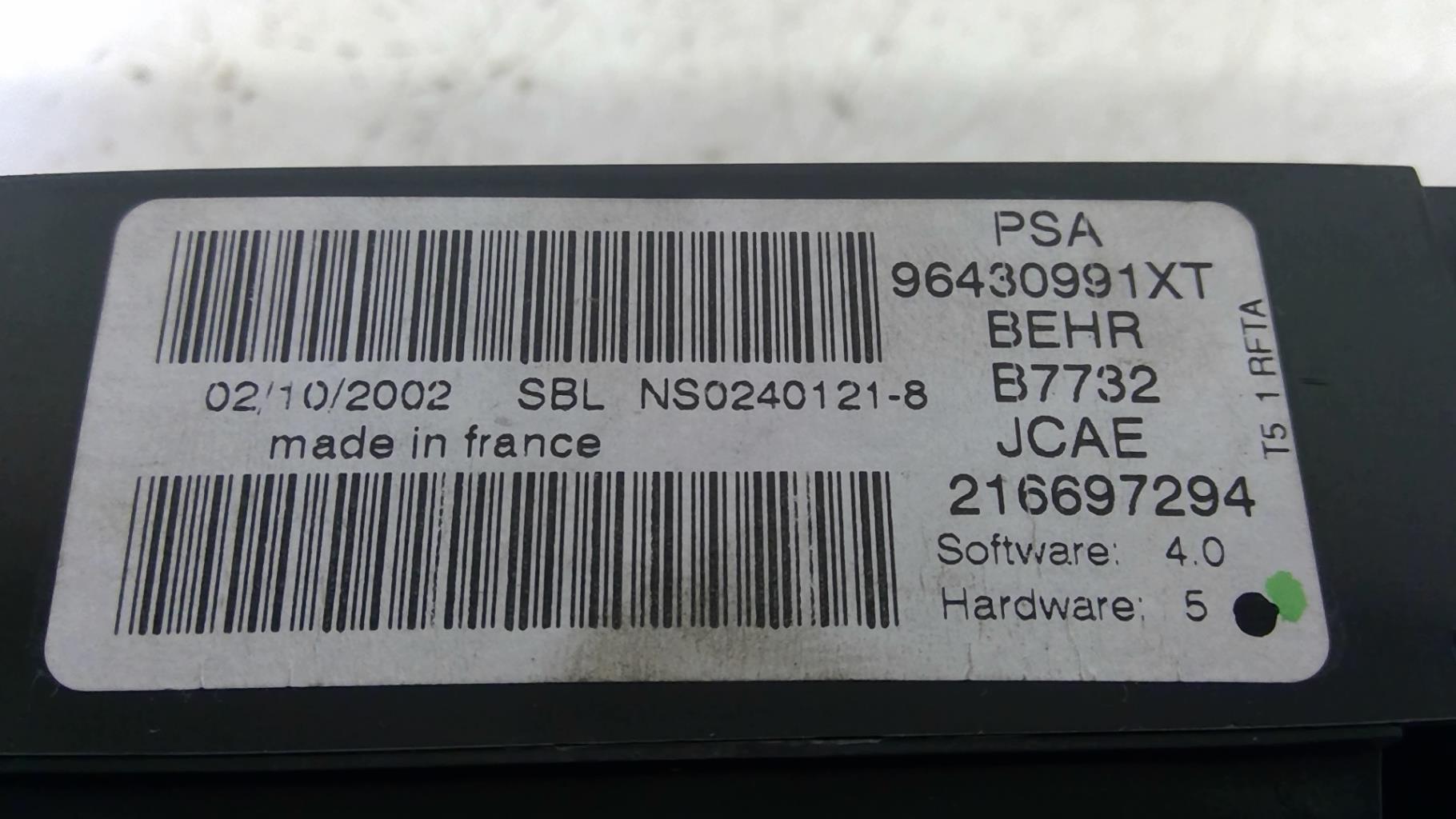 Commande chauffage PEUGEOT 307 PHASE 1 Essence - 1