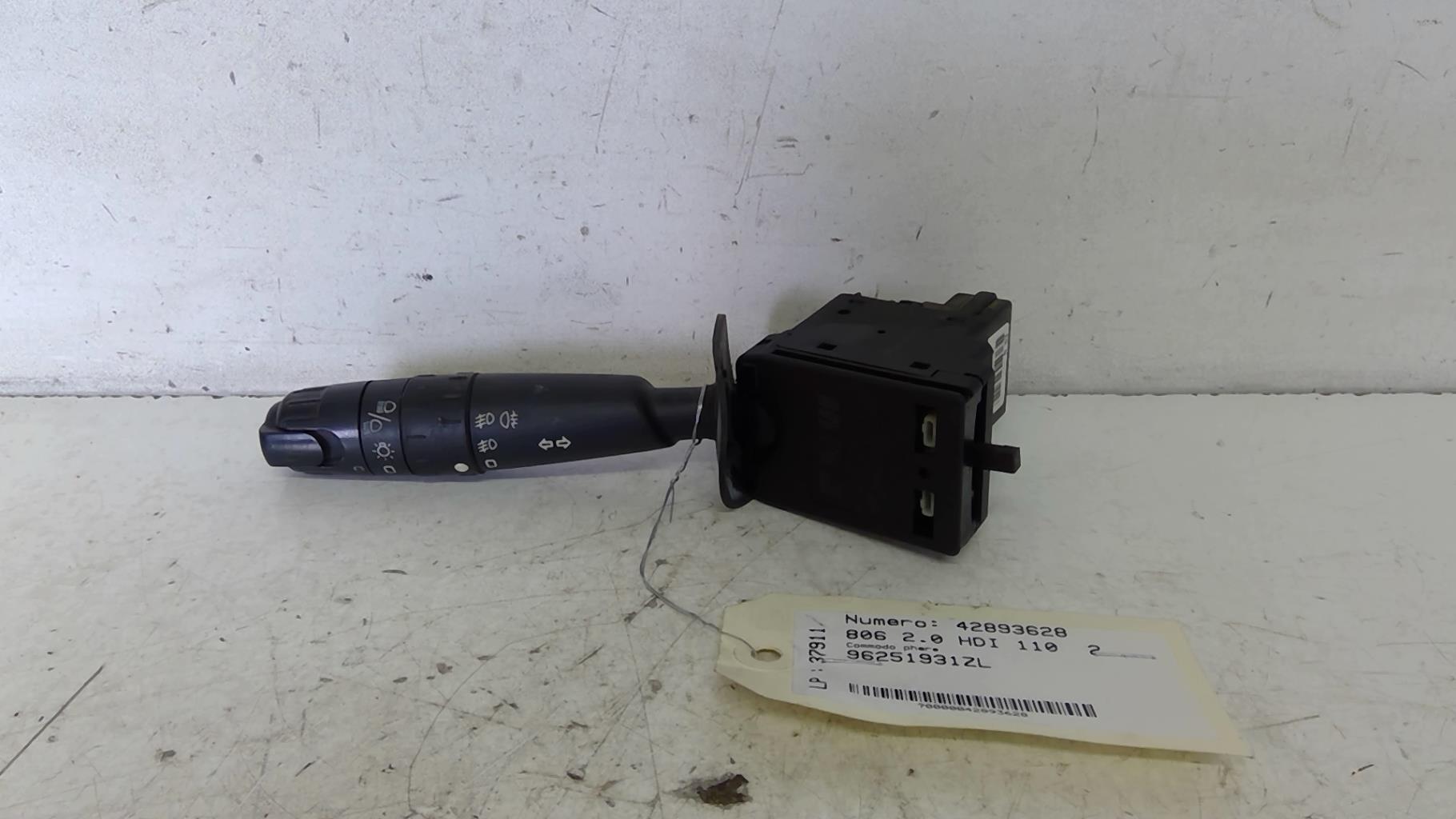 Commodo phare PEUGEOT 806 PHASE 2 Diesel - 1
