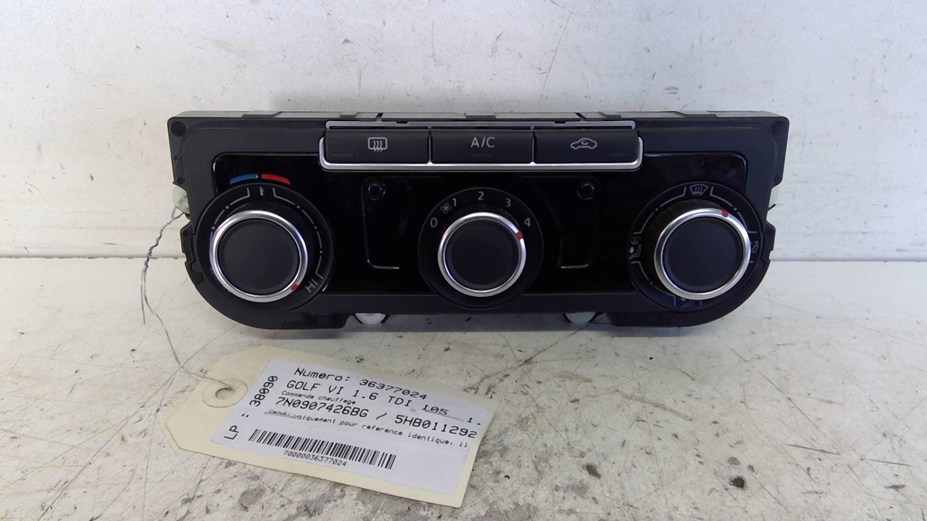 Commande chauffage VOLKSWAGEN GOLF 6 Diesel - 1