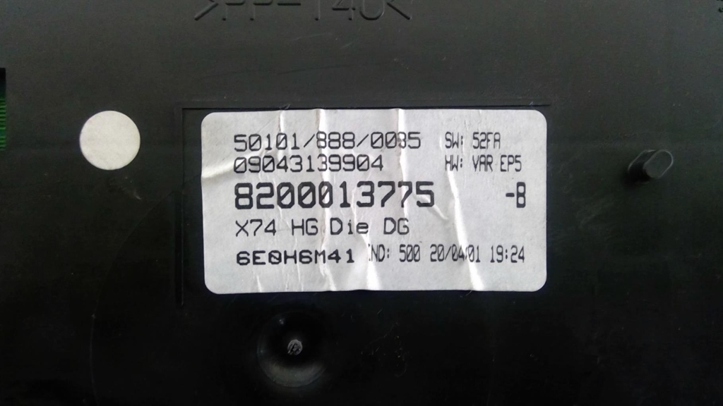 Compteur RENAULT LAGUNA 2 PHASE 1 BREAK Diesel - 1