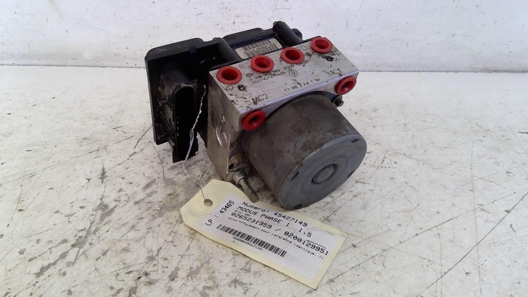 Bloc ABS (freins anti-blocage) RENAULT MODUS PHASE 1 Diesel - 1