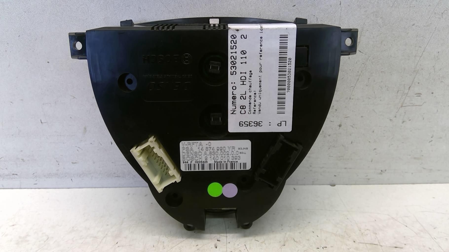 Commande chauffage CITROEN C8 Diesel - 1