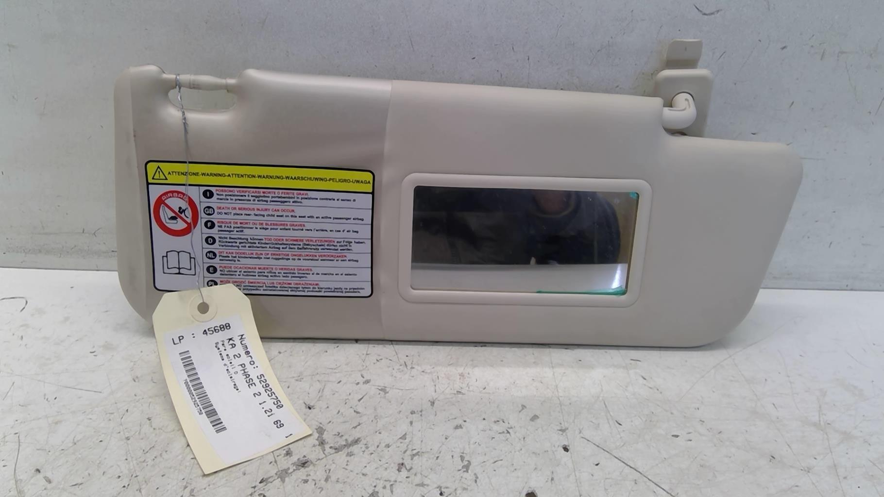 Visiera parasole destra FORD KA 2 PHASE 2 Gasolina - 1