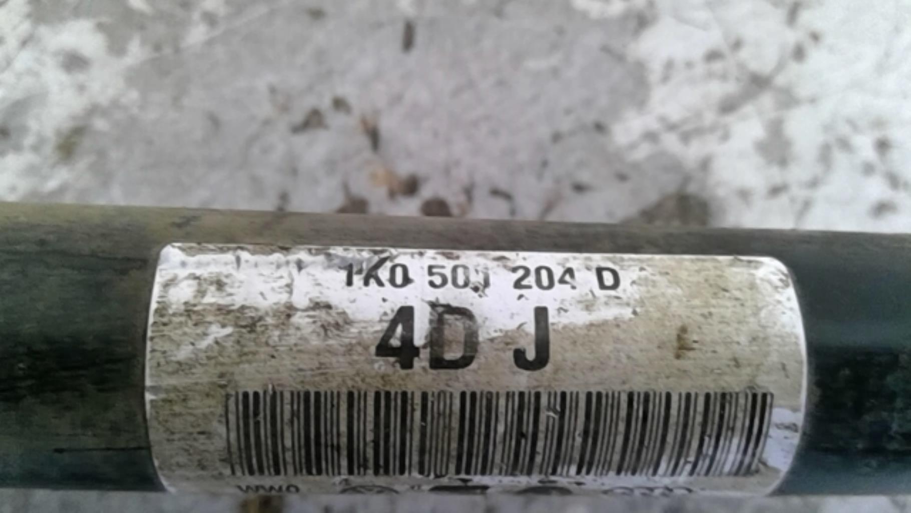 Giunto cardanico posteriore destro (trasmissione) VOLKSWAGEN TIGUAN 1 PHASE 1 Diésel - 1