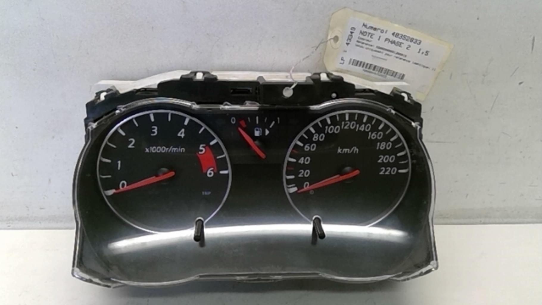 Compteur NISSAN NOTE 1 PHASE 2 Diesel - 1