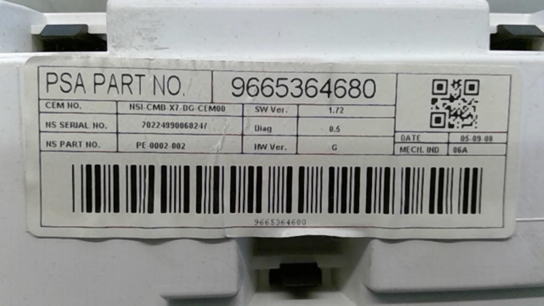 Compteur CITROEN C5 2 Diesel - 1
