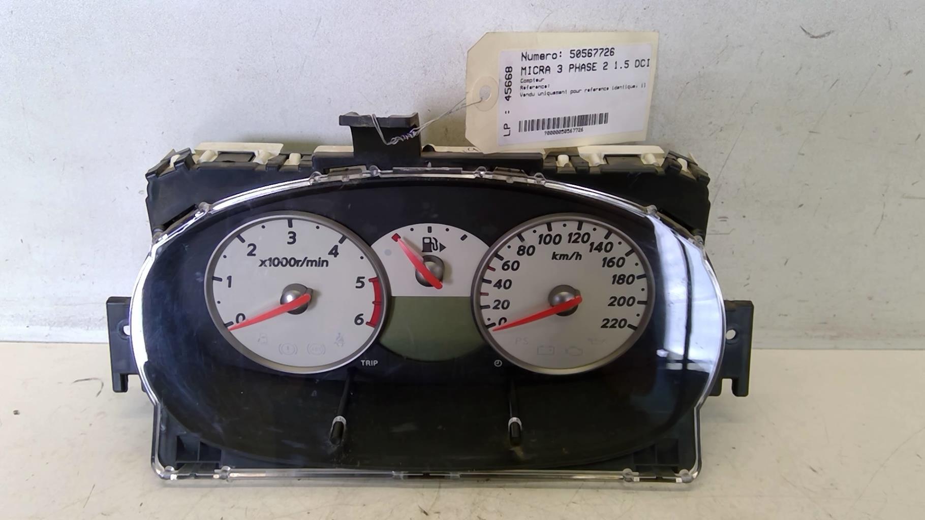 Compteur NISSAN MICRA 3 PHASE 2 Diesel - 1