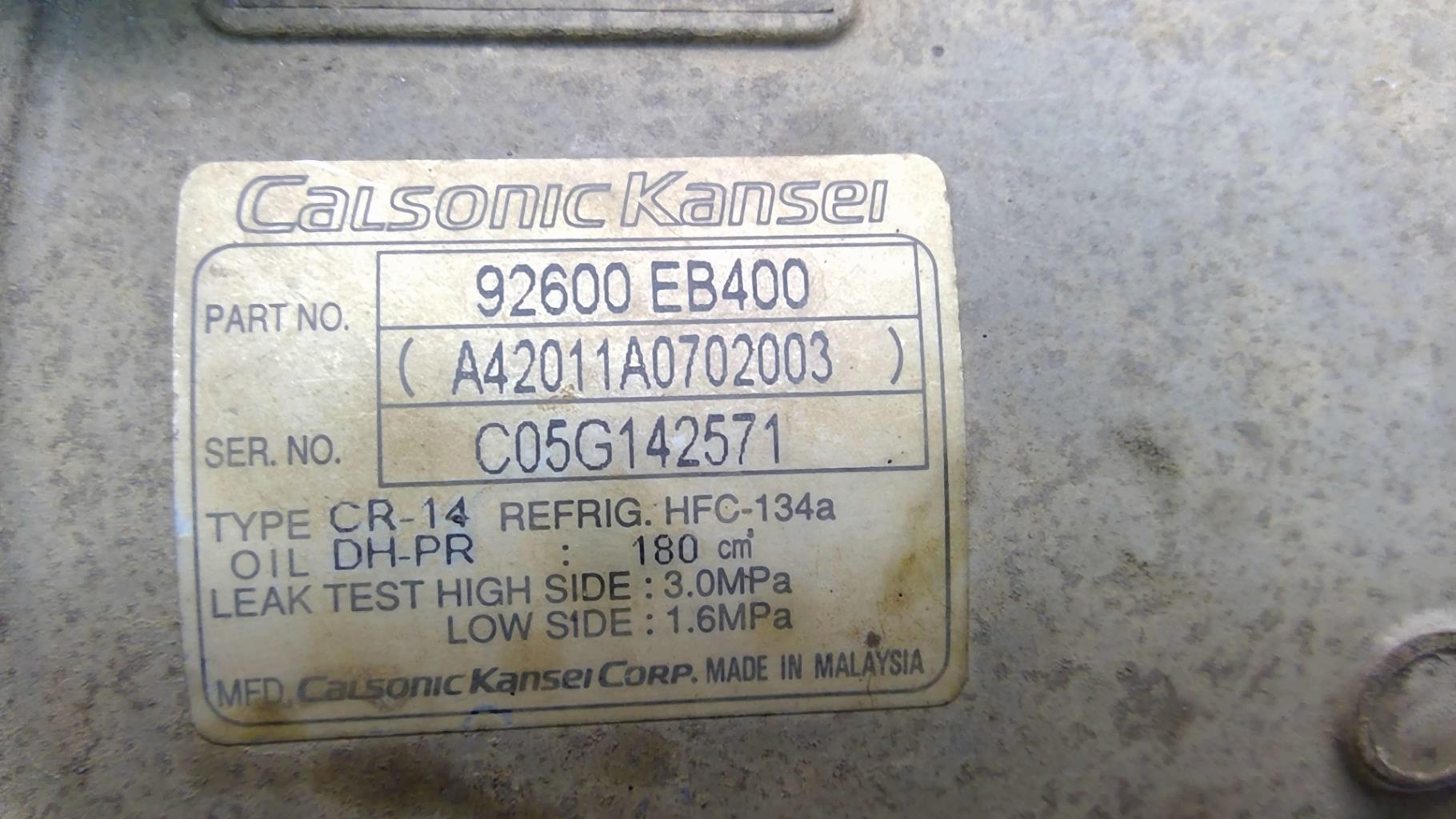Compressore clima NISSAN NAVARA 1 PHASE 1 Diésel - 1