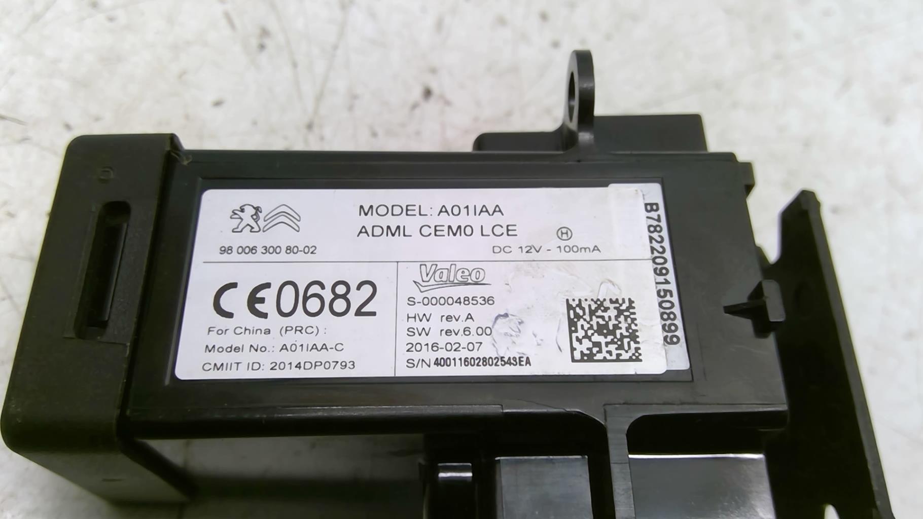 Lettore schede (bloccasterzo) CITROEN C4 GRAND PICASSO 2 PHASE 1 Diésel - 1