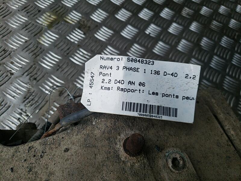 Pont (propulsion) TOYOTA RAV4 3 PHASE 1 Diesel - 1