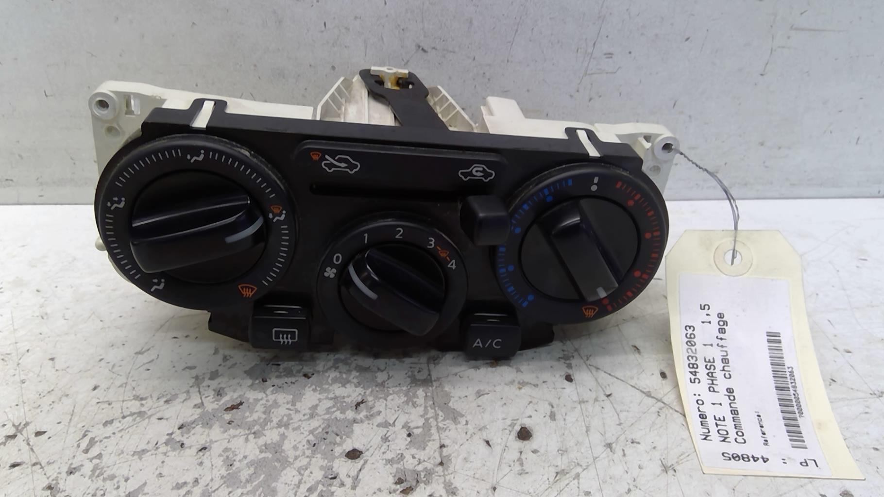 Commande chauffage NISSAN NOTE 1 PHASE 1 Diesel - 1