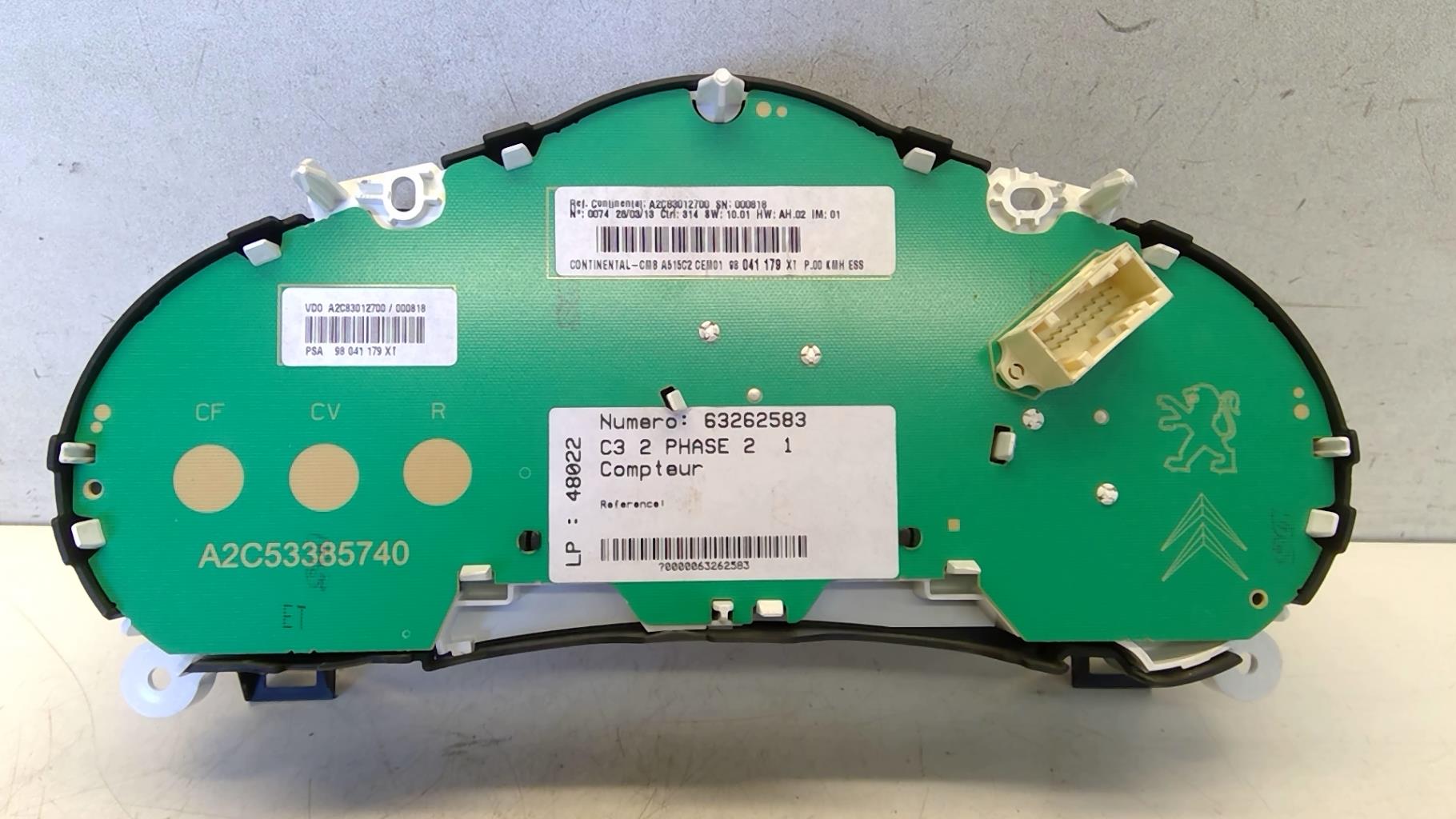 Compteur CITROEN C3 2 PHASE 2 Essence - 1