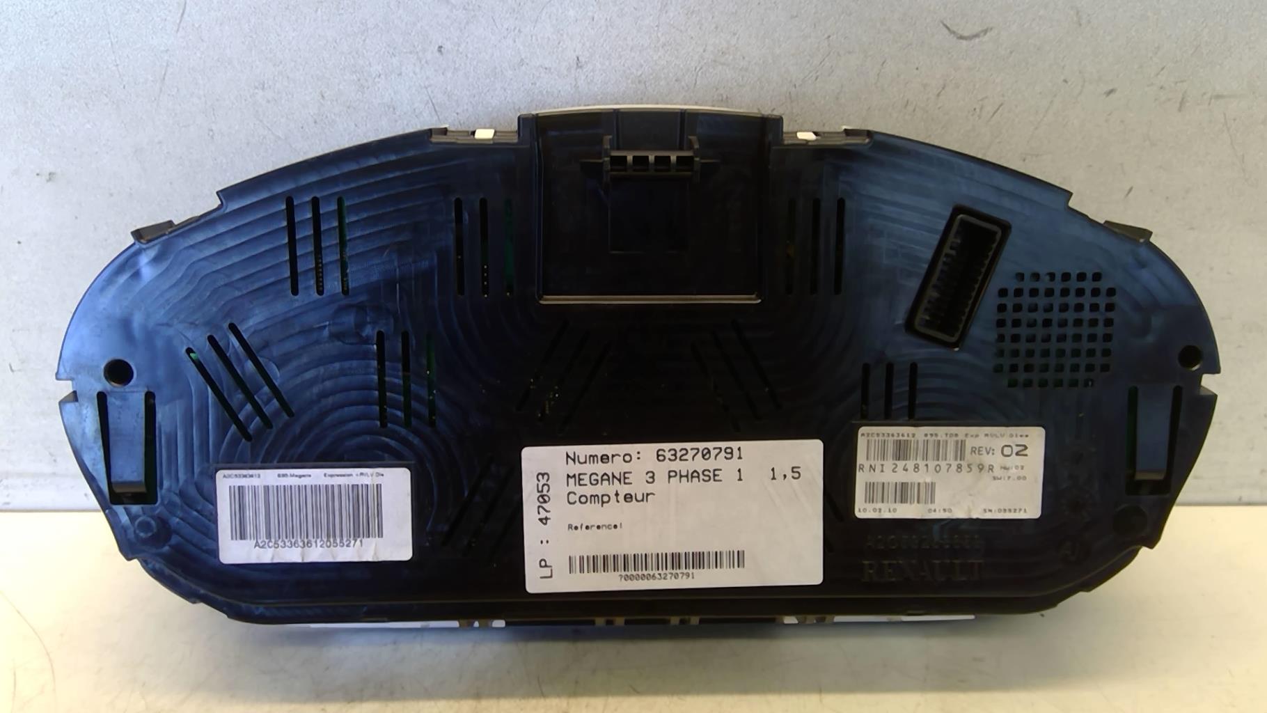 Compteur RENAULT MEGANE 3 PHASE 1 Diesel - 1