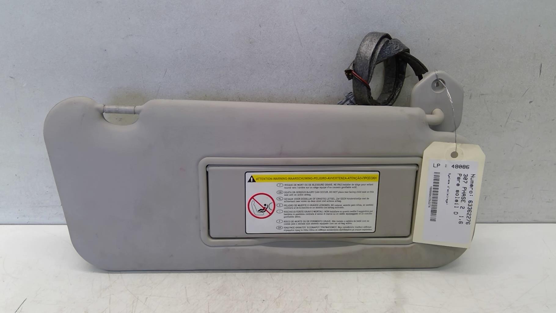 Visiera parasole destra PEUGEOT 307 PHASE 2 Gasolina - 1