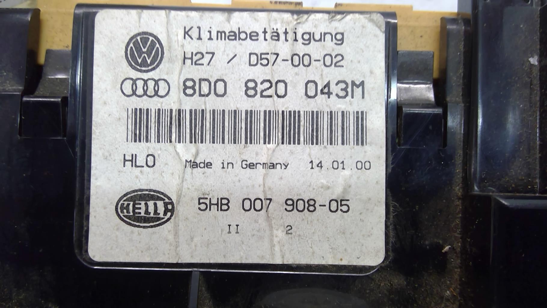 Commande chauffage AUDI A4 1 PHASE 2 Diesel - 1