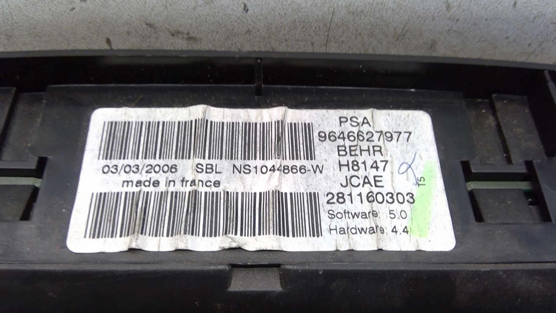 Commande chauffage PEUGEOT 307 PHASE 2 CABRIOLET Diesel - 1