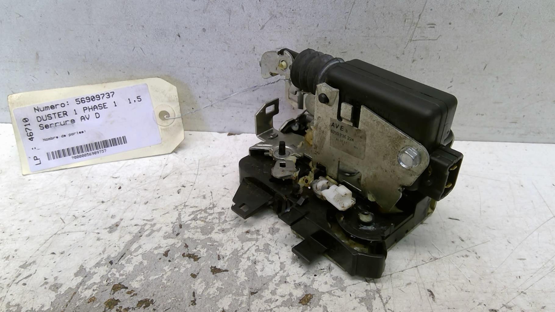 Serrure avant droit DACIA DUSTER 1 PHASE 1 Diesel - 1
