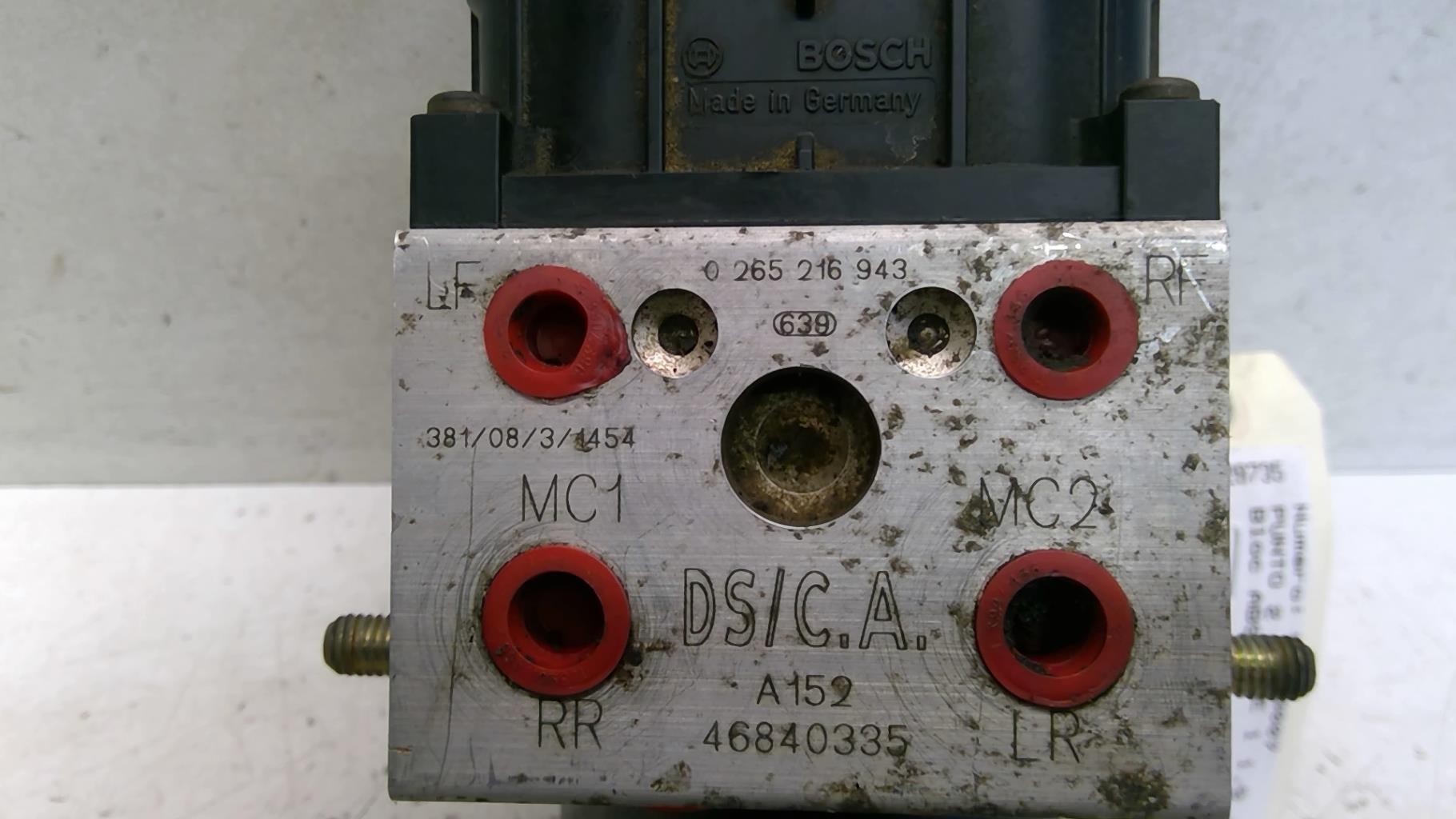 Blocco ABS (antibloccaggio freni) FIAT PUNTO 2 PHASE 1 Diésel - 1