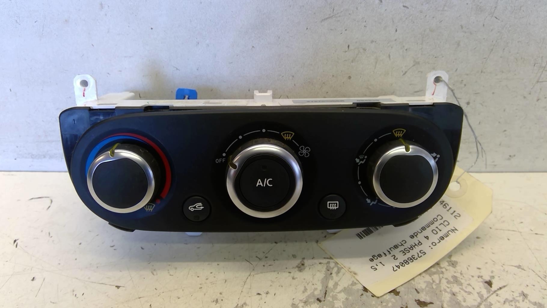 Commande chauffage RENAULT CLIO 4 PHASE 2 Diesel - 1