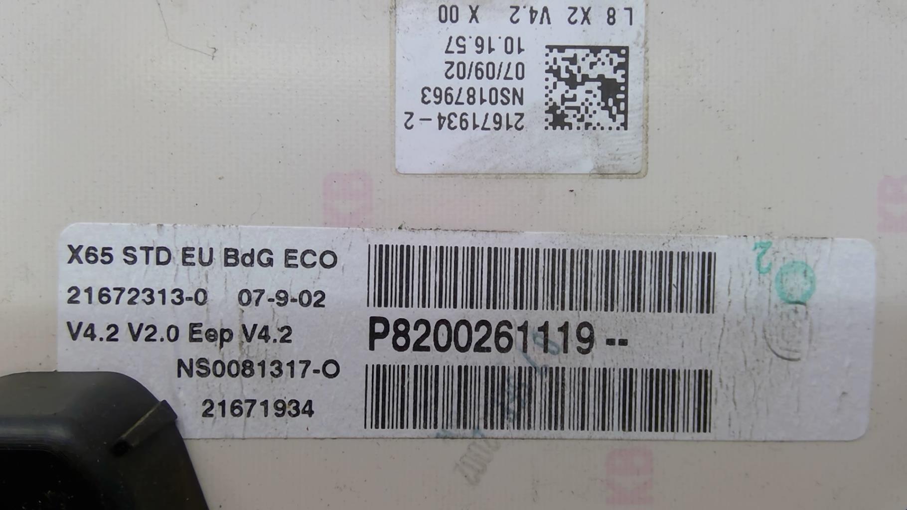 Compteur RENAULT CLIO 2 PHASE 2 Diesel - 1