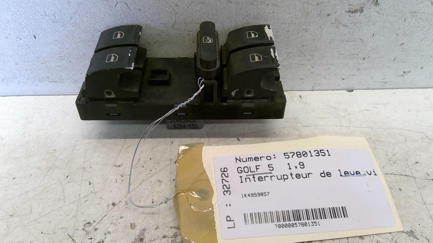 Interruttore lavacristalli anteriore sinistro VOLKSWAGEN GOLF 5 Diésel - 1