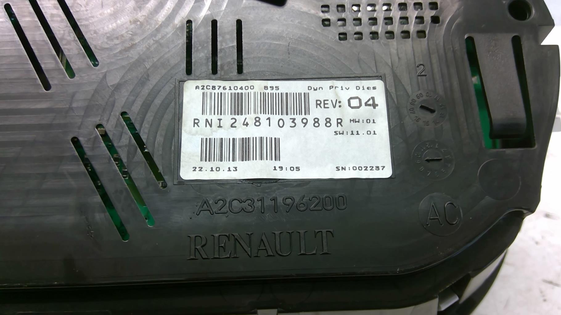 Compteur RENAULT MEGANE 3 PHASE 3 BREAK Diesel - 1
