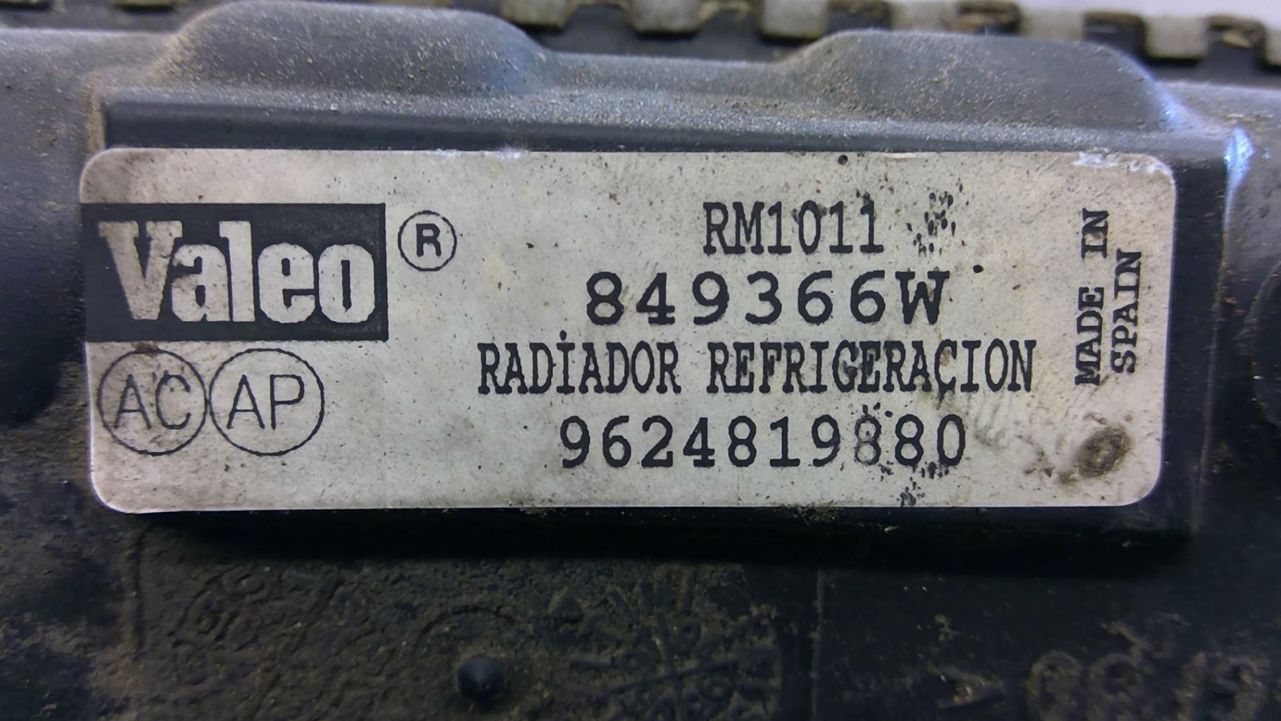 Radiateur eau CITROEN ZX PHASE 2 Diesel - 1