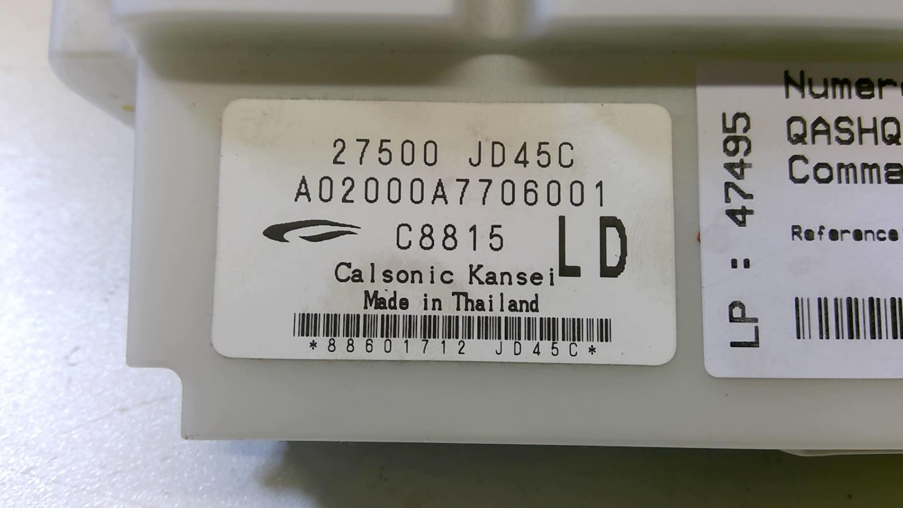 Commande chauffage NISSAN QASHQAI 1 PHASE 1 Diesel - 1