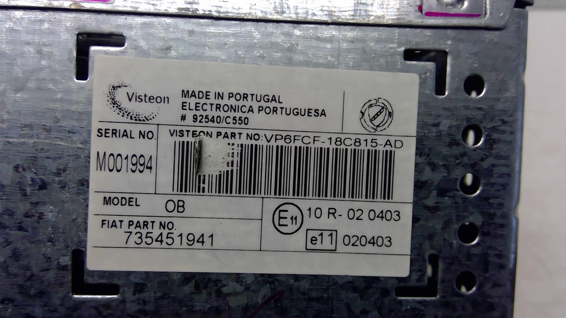 Autoradio FIAT BRAVO 2 Diesel - 1