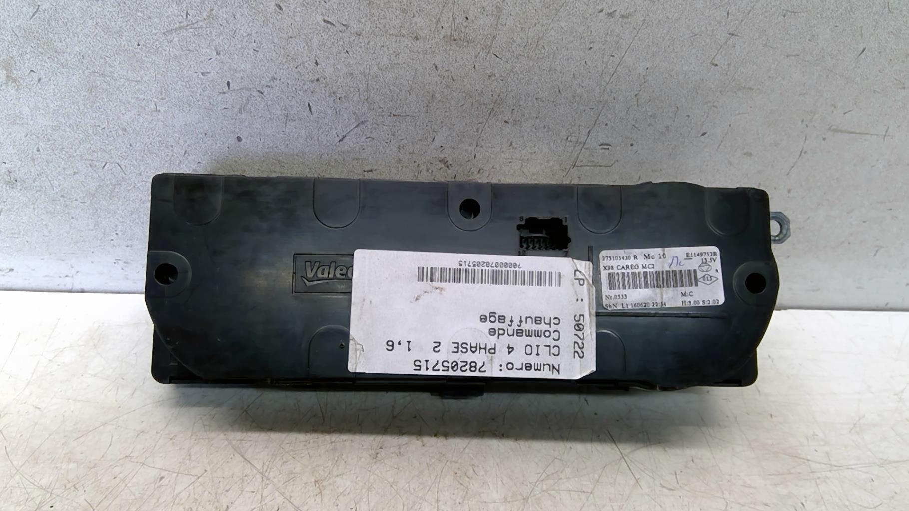 Commande chauffage RENAULT CLIO 4 PHASE 2 Essence - 1