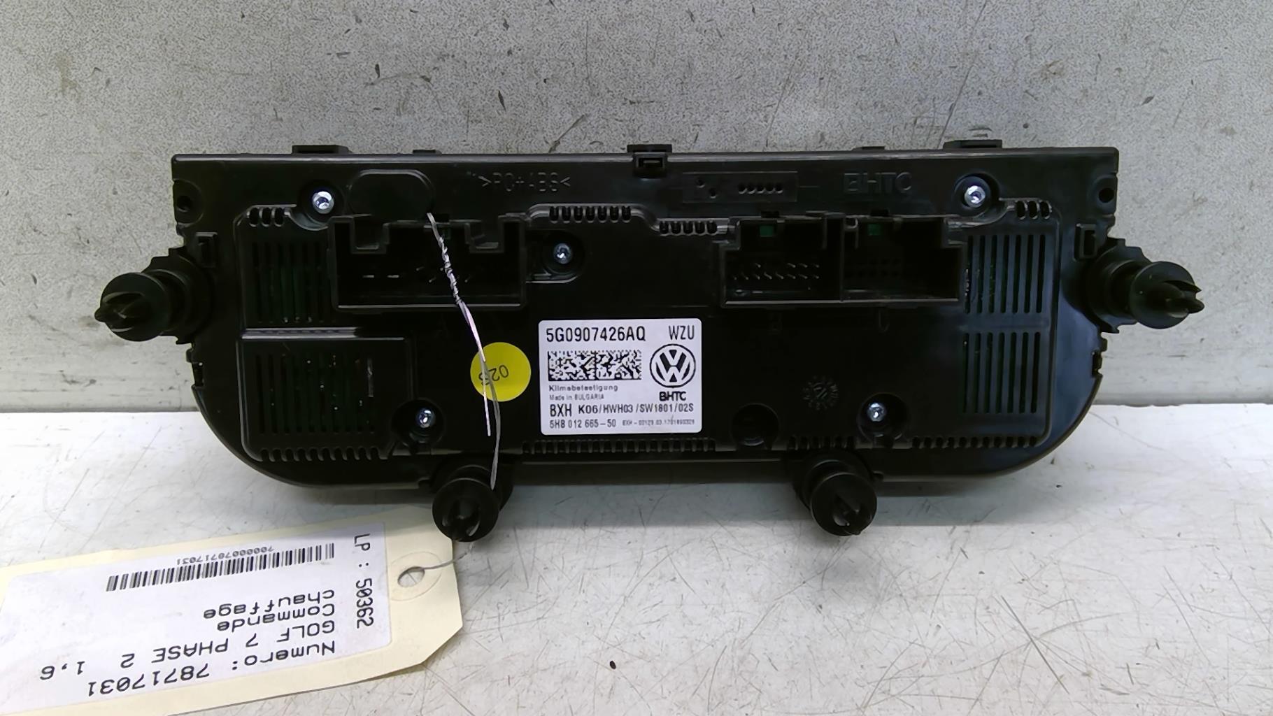 Commande chauffage VOLKSWAGEN GOLF 7 PHASE 2 Diesel - 1