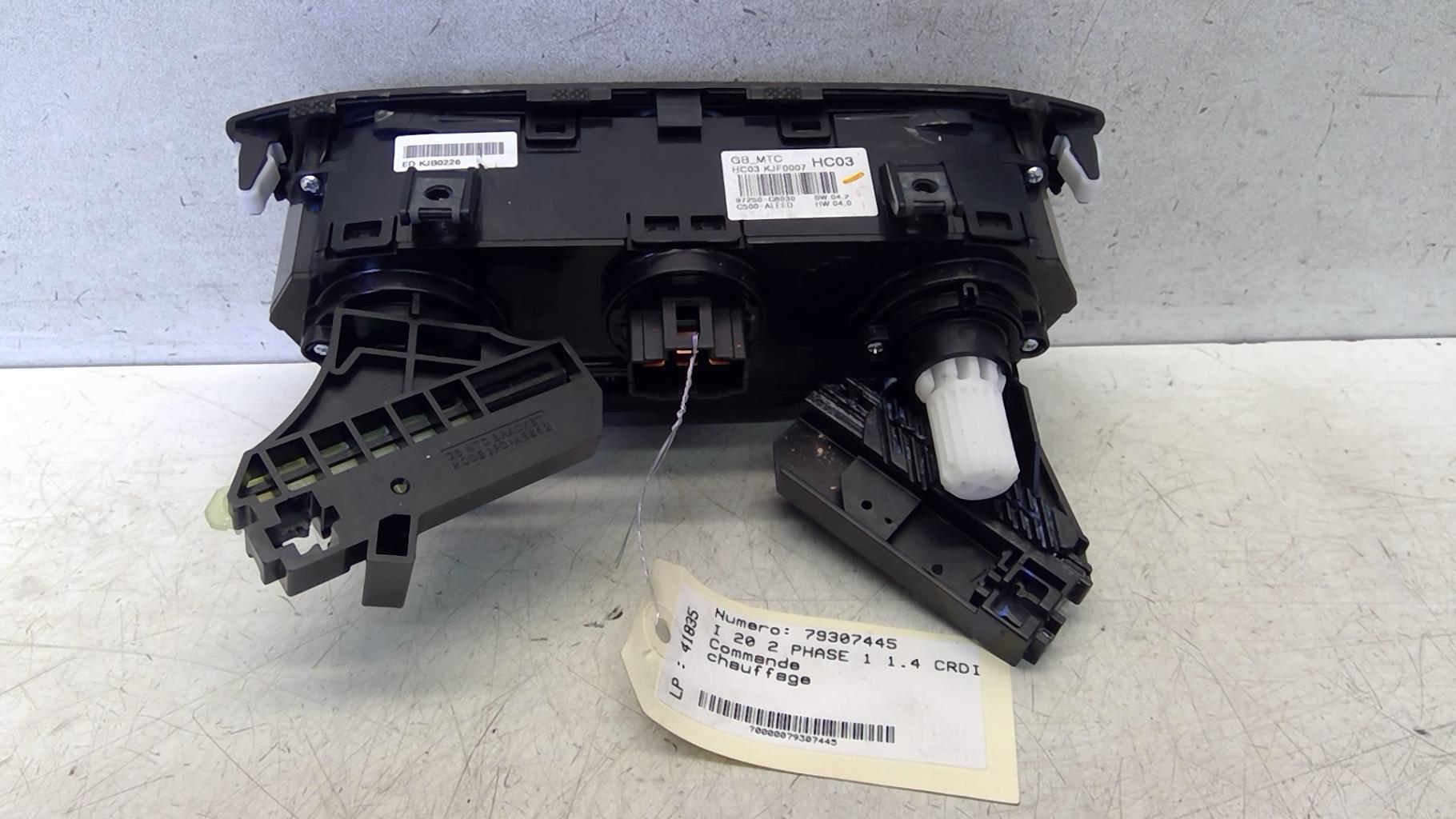 Commande chauffage HYUNDAI I 20 2 PHASE 1 Diesel - 1
