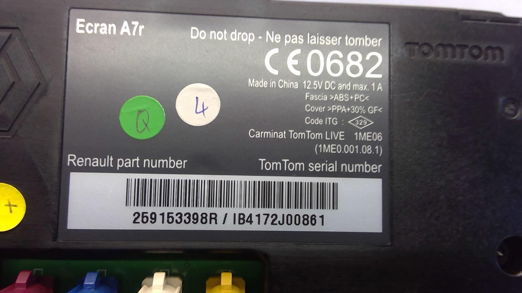 Ecran GPS RENAULT SCENIC 3 PHASE 2 Diesel - 1