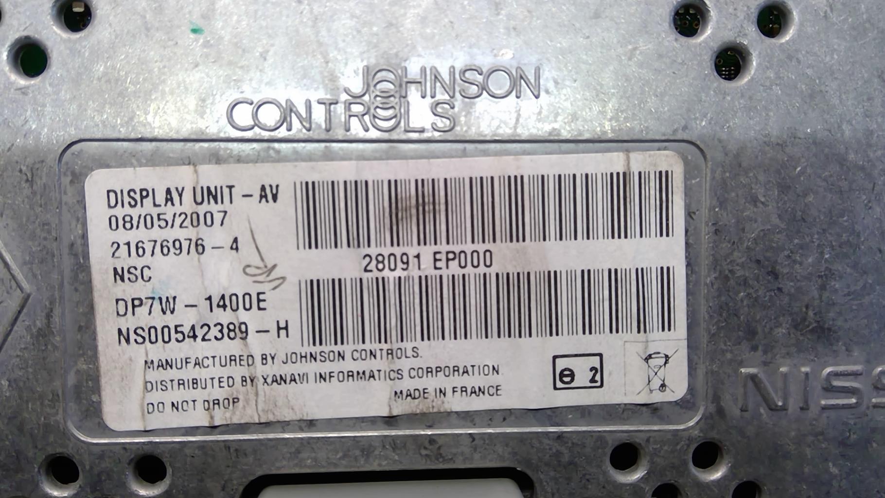 Schermo GPS NISSAN QASHQAI 1 PHASE 1 Diésel - 1