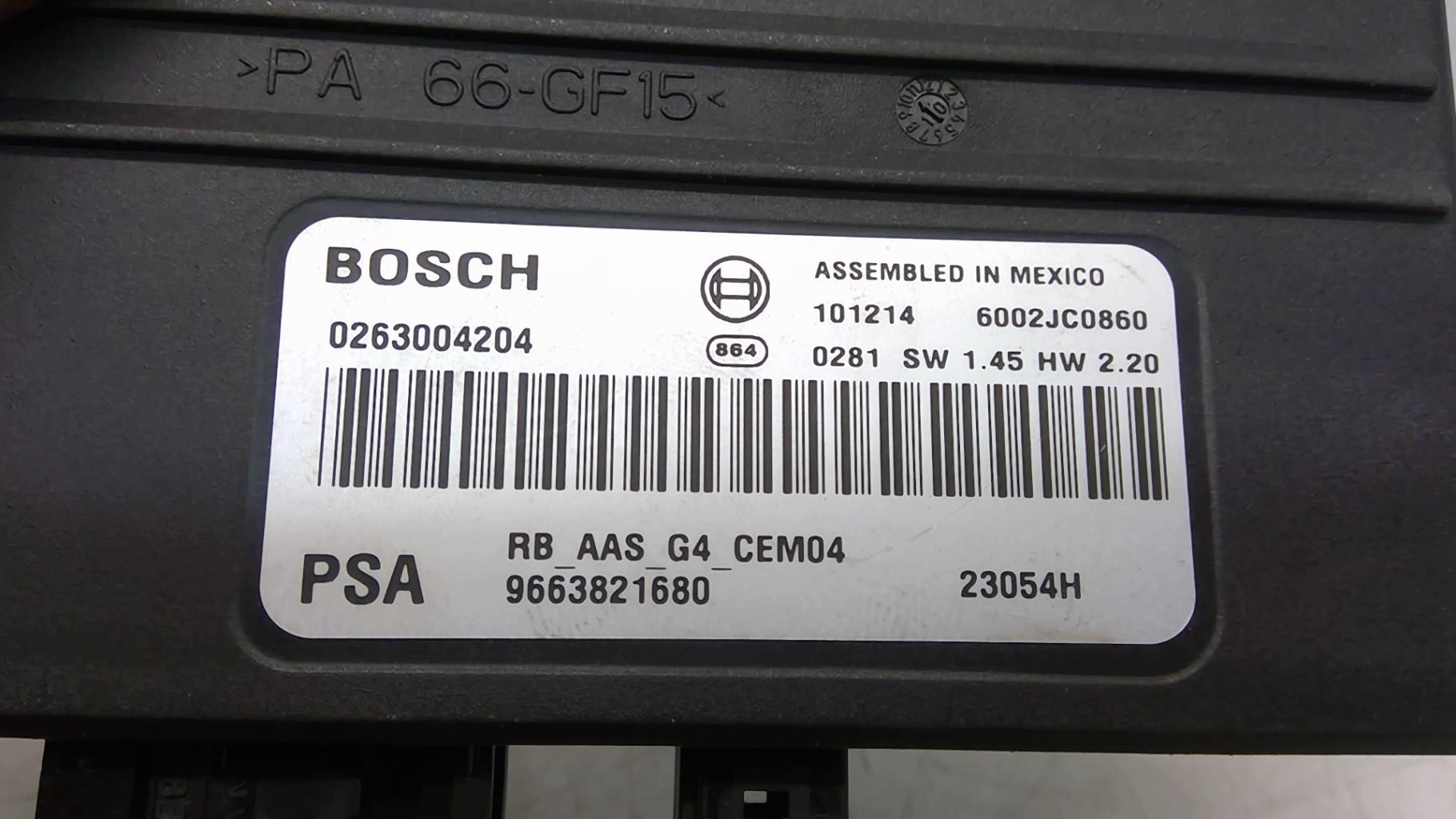 Centralina parcheggio assistito PEUGEOT 308 1 PHASE 2 CABRIOLET  - 1