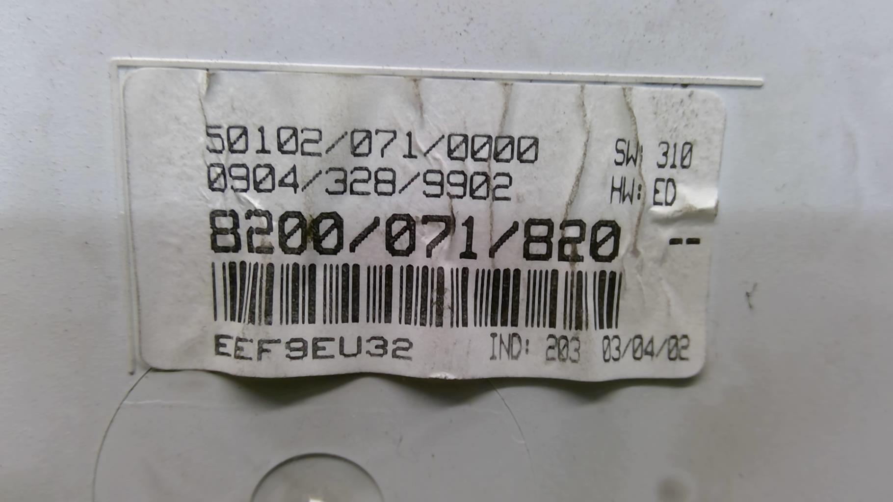 Compteur RENAULT SCENIC 1 PHASE 2 Diesel - 1