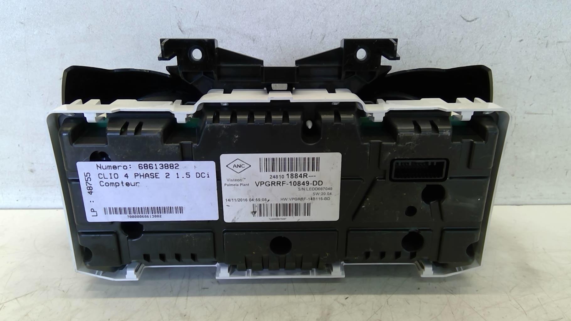 Compteur RENAULT CLIO 4 PHASE 2 Diesel - 1