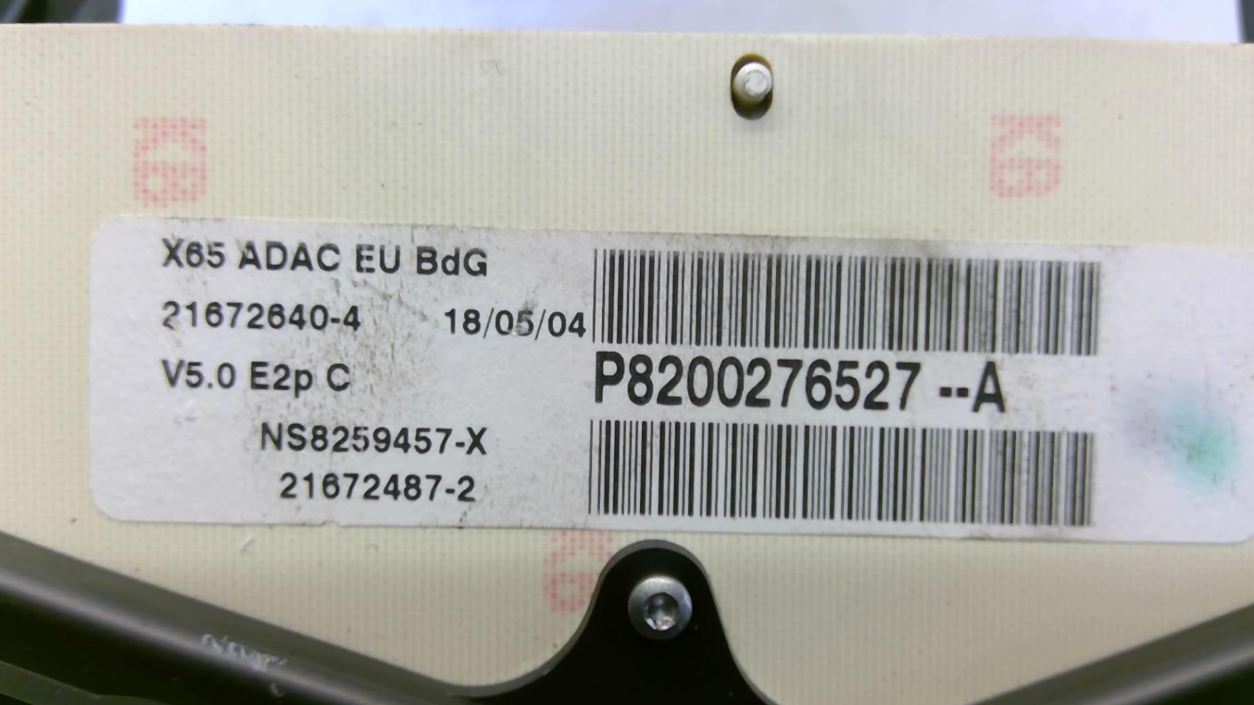 Compteur RENAULT CLIO 2 PHASE 2 Diesel - 1