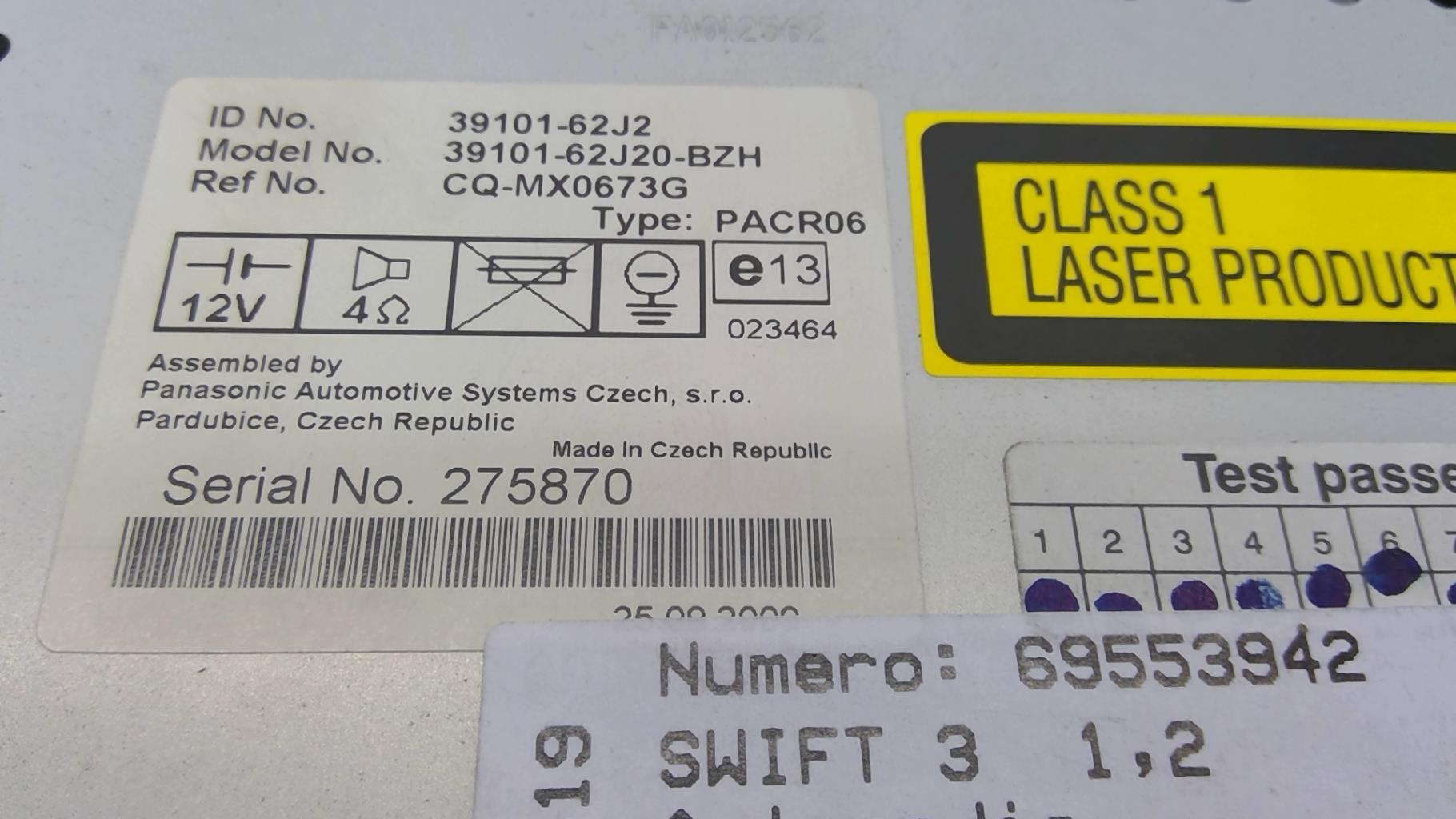 Autoradio SUZUKI SWIFT 3 Diesel - 1