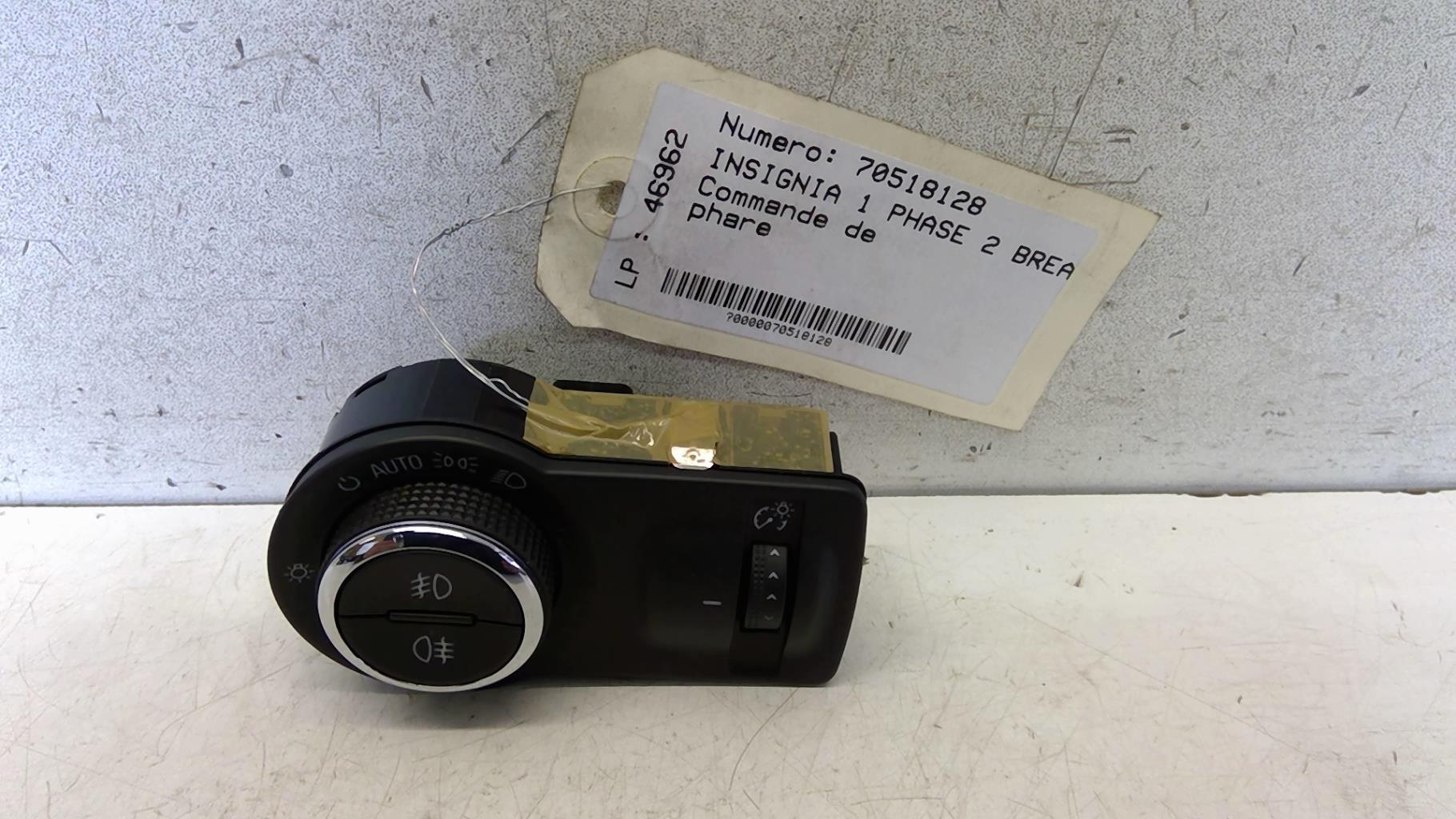 Commande de phare OPEL INSIGNIA 1 PHASE 2 BREAK Diesel - 1