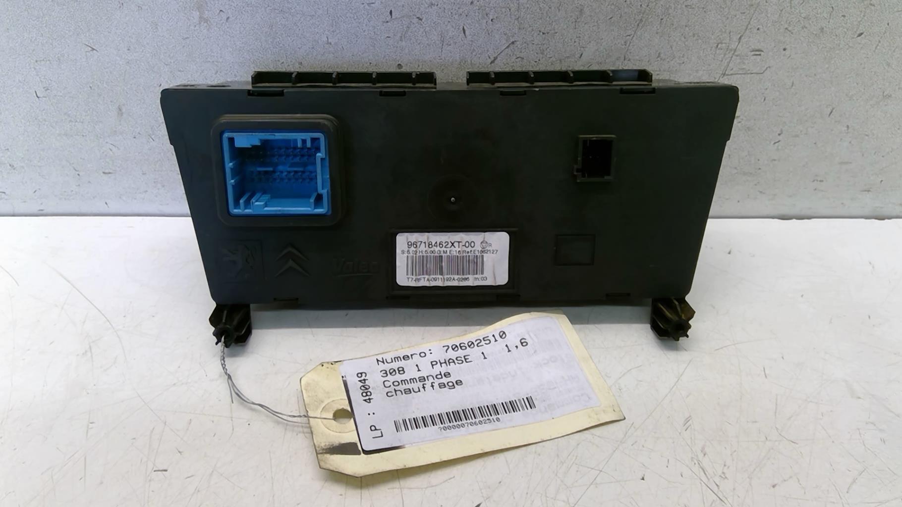 Commande chauffage PEUGEOT 308 1 PHASE 1 Diesel - 1