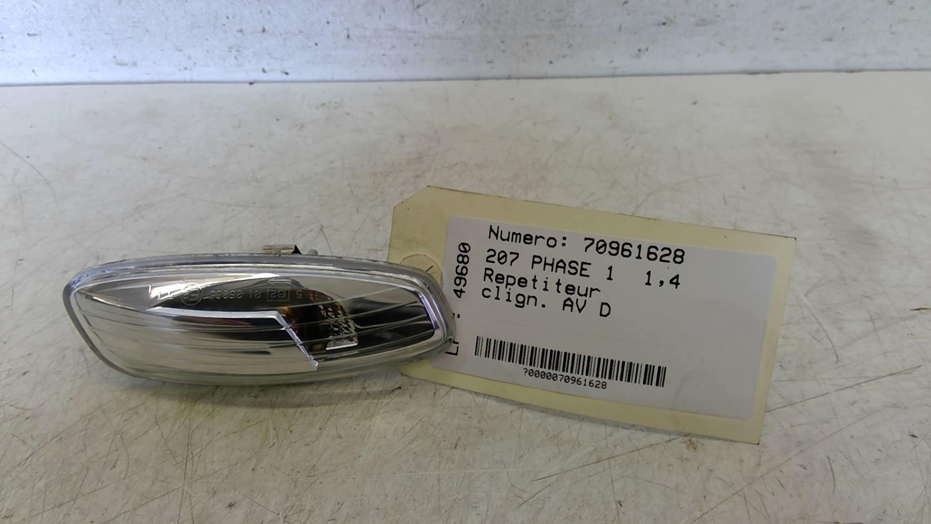 Ripetitore lampeggiante anteriore destro (Luci) PEUGEOT 207 PHASE 1 Diésel - 1